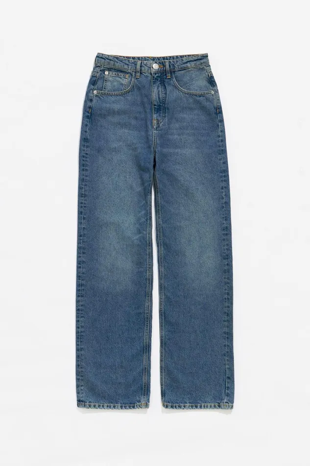 WIDE LEG 8211 Blue Denim Jeans Medium Denim Blue Women Bimba Y Lola Trousers