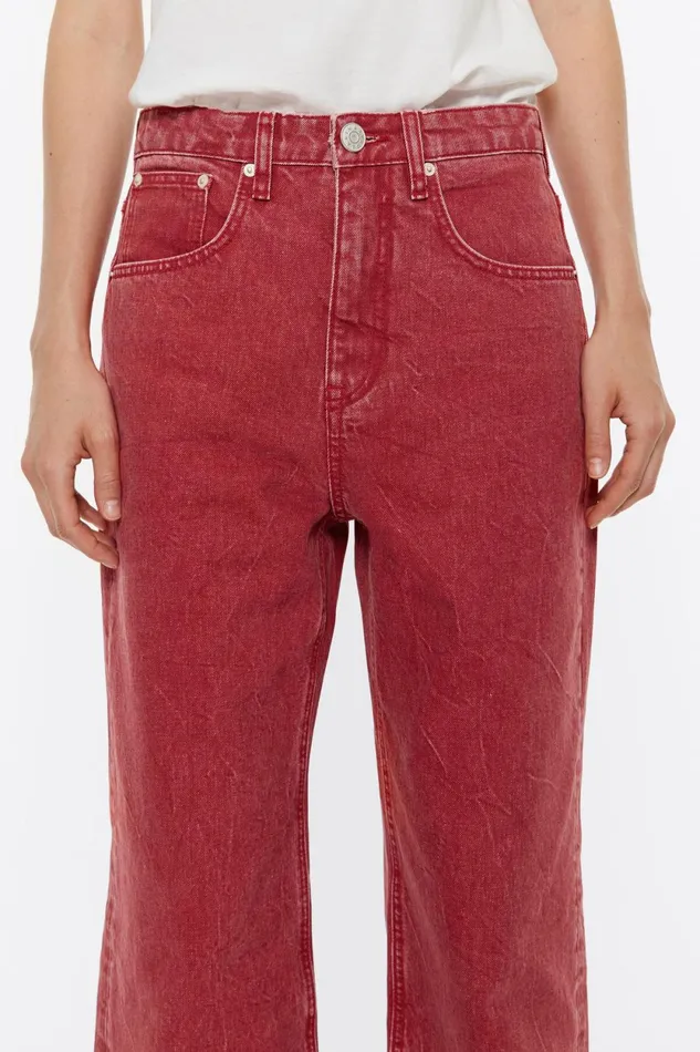 WIDE LEG 8211 Red Jeans Red Women Bimba Y Lola Trousers WIDE LEG 8211 Red Jeans Red Women Bimba Y Lola Trousers