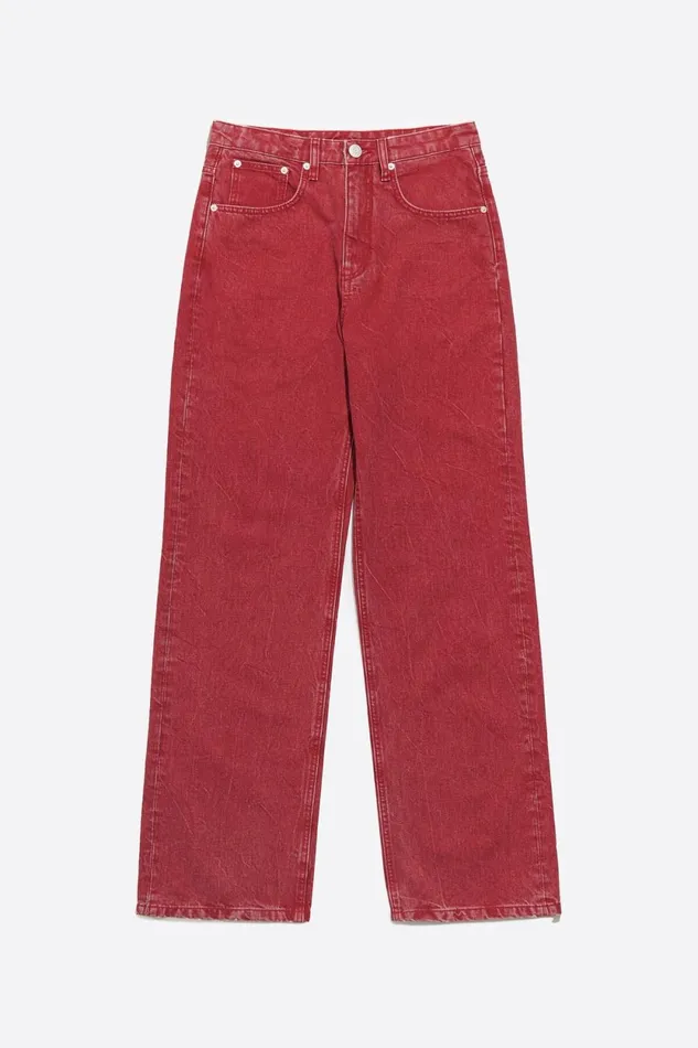 WIDE LEG 8211 Red Jeans Red Women Bimba Y Lola Trousers WIDE LEG 8211 Red Jeans Red Women Bimba Y Lola Trousers
