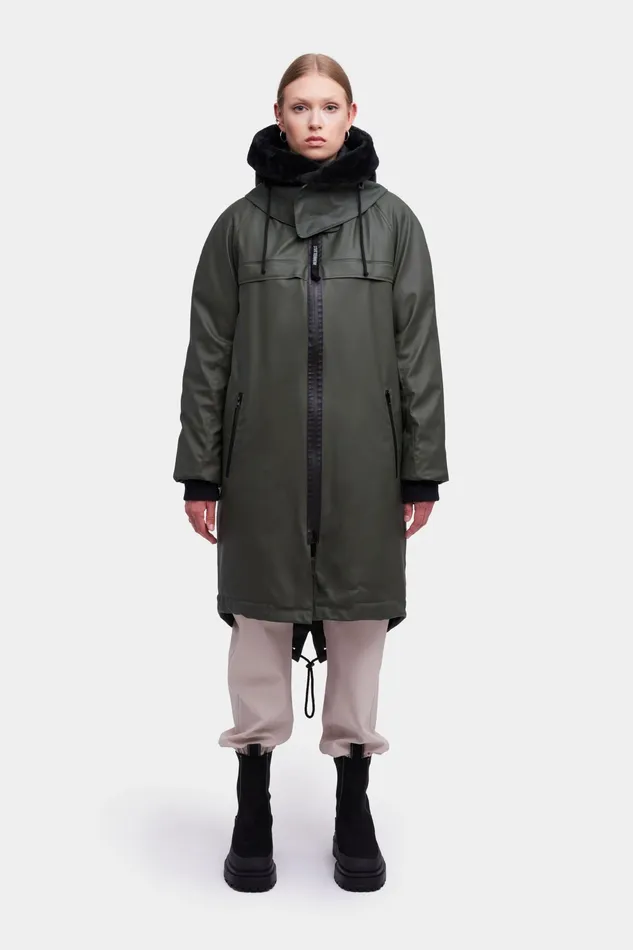 Winter Coats Men Stutterheim Kalix Parka Green