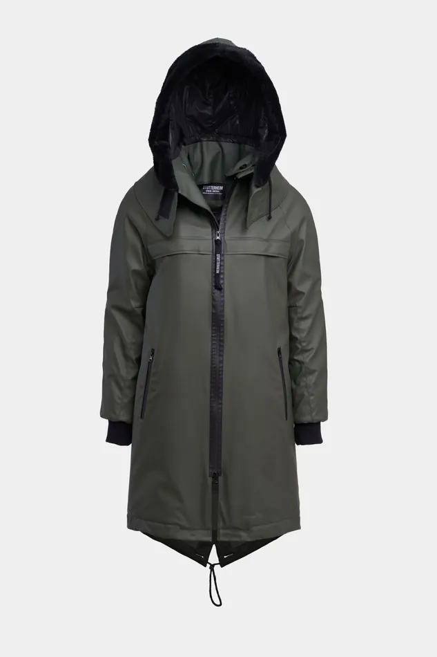 Winter Coats Men Stutterheim Kalix Parka Green