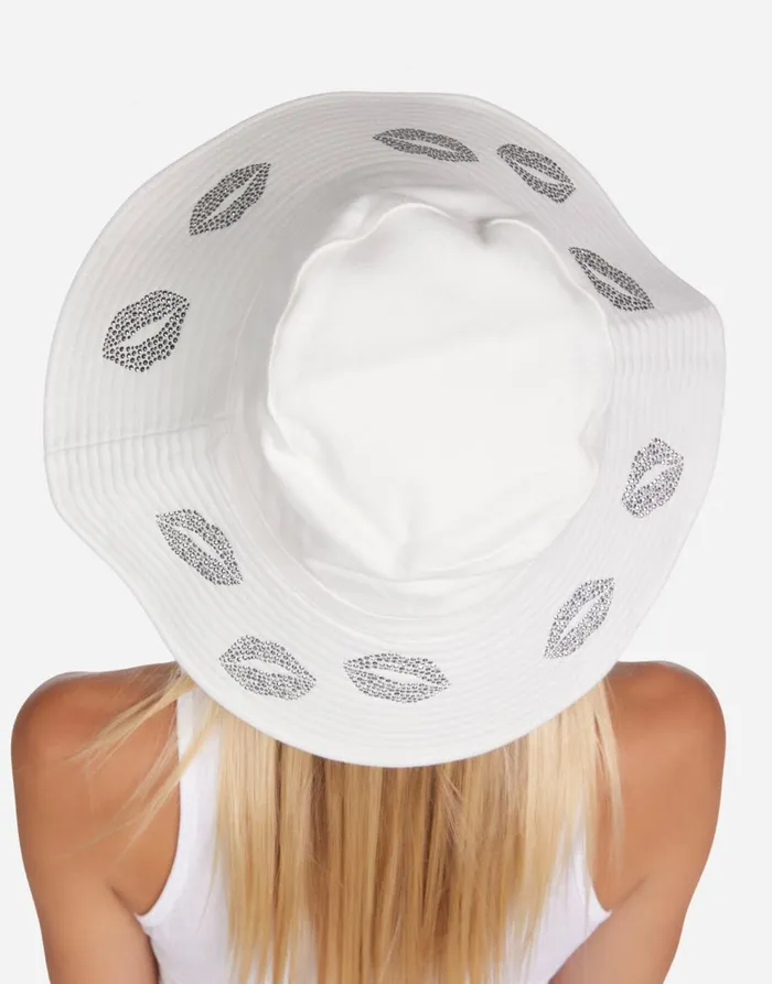 Women039s Adina Stud Kisses White Lauren Moshi Hats