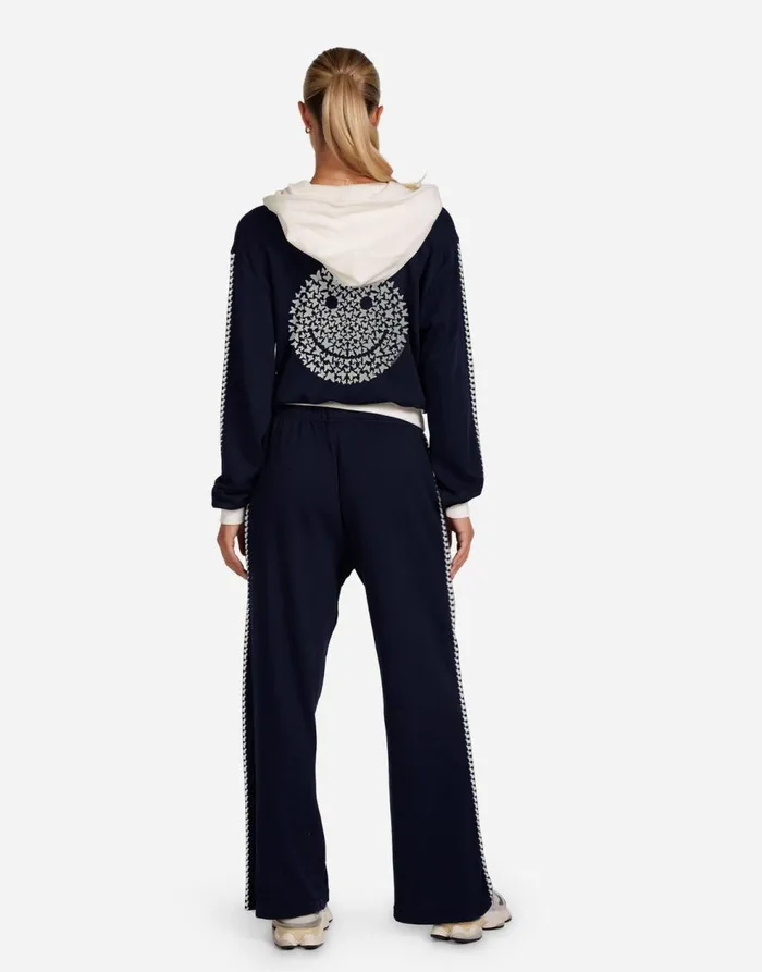 Women039s Audri Butterfly Happyface Dark Navy Milk Lauren Moshi Hoodies