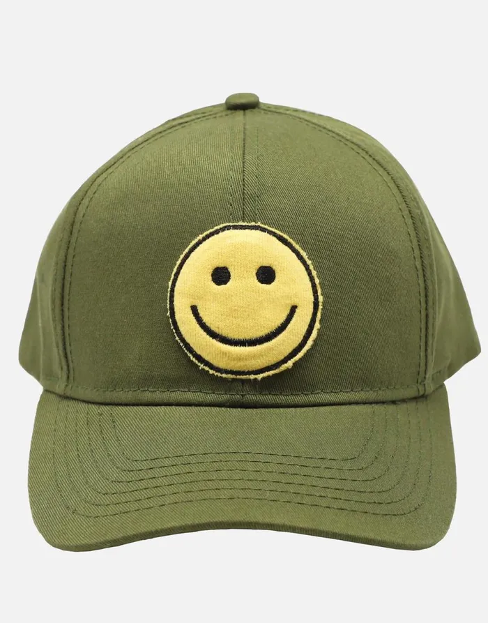 Women039s Bay Happyface Patch Military Lauren Moshi Hats