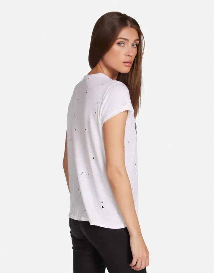 Women039s Bess Lightning Rottweiler Milk Lauren Moshi Short Sleeve