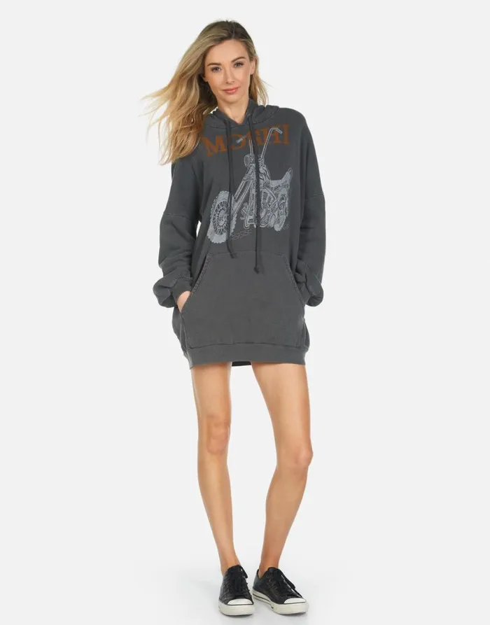 Women039s Desiree Moshi Ride Pigment Black Lauren Moshi Hoodies