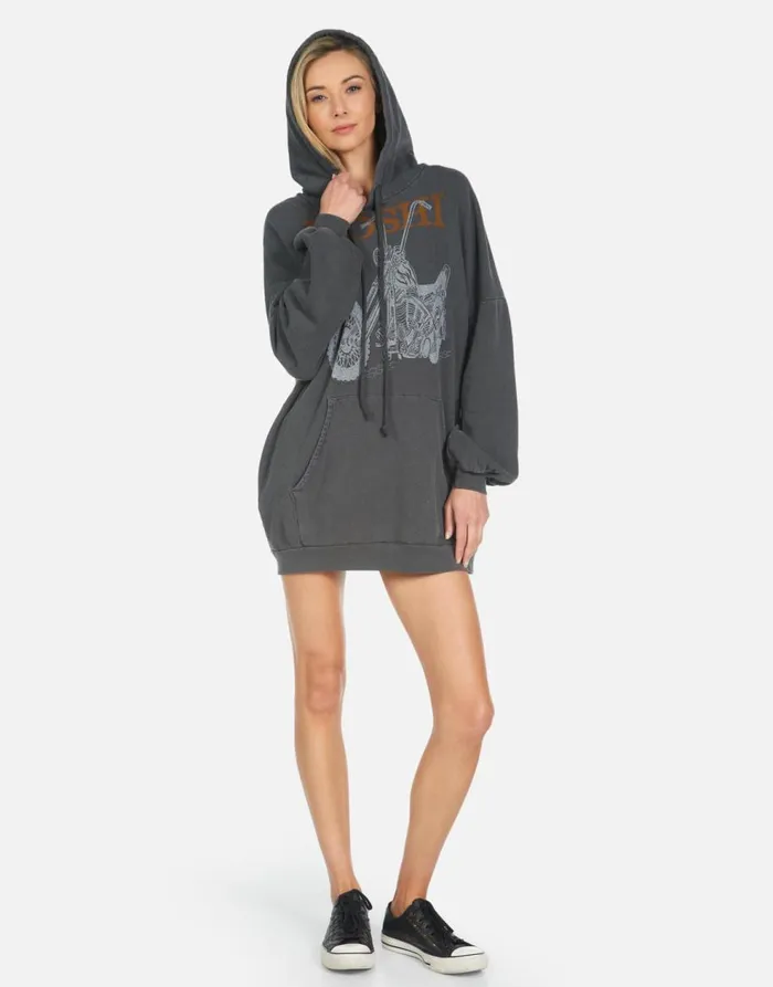 Women039s Desiree Moshi Ride Pigment Black Lauren Moshi Hoodies