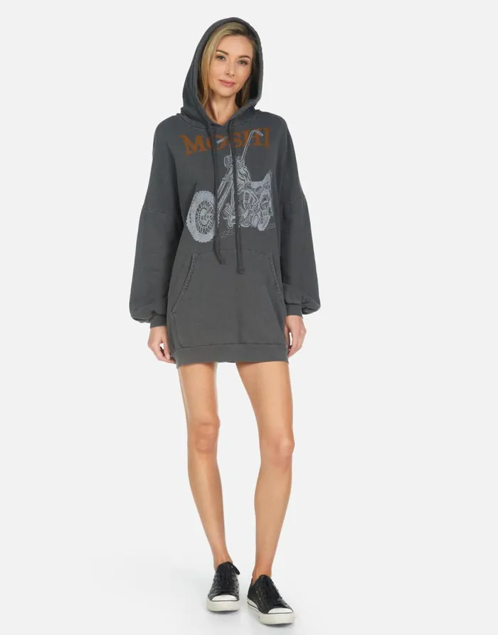 Women039s Desiree Moshi Ride Pigment Black Lauren Moshi Hoodies