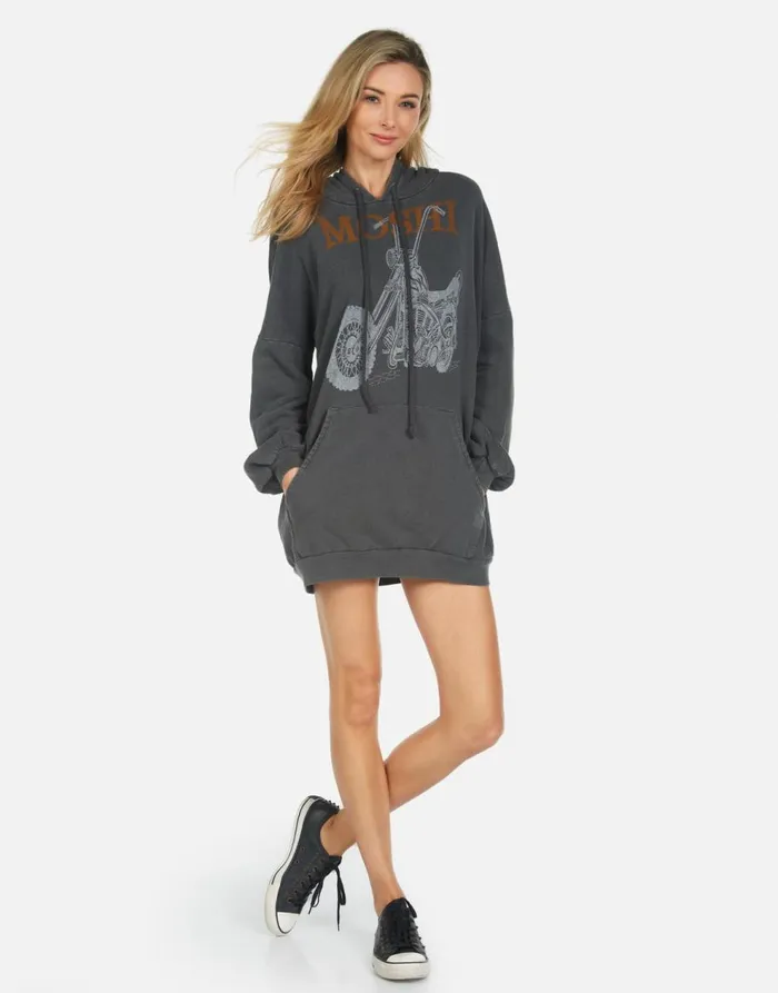 Women039s Desiree Moshi Ride Pigment Black Lauren Moshi Hoodies