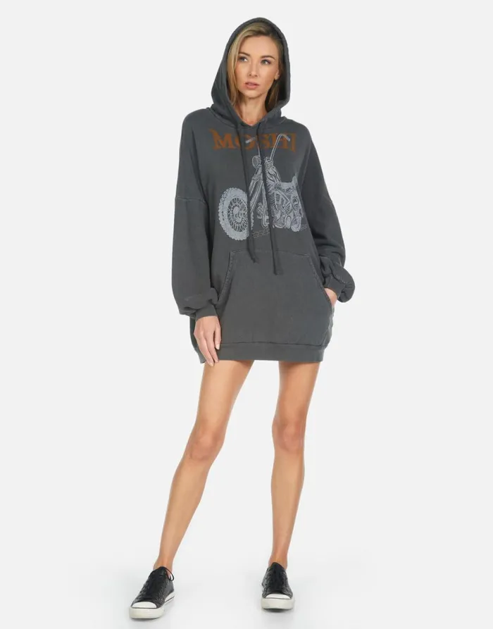 Women039s Desiree Moshi Ride Pigment Black Lauren Moshi Hoodies
