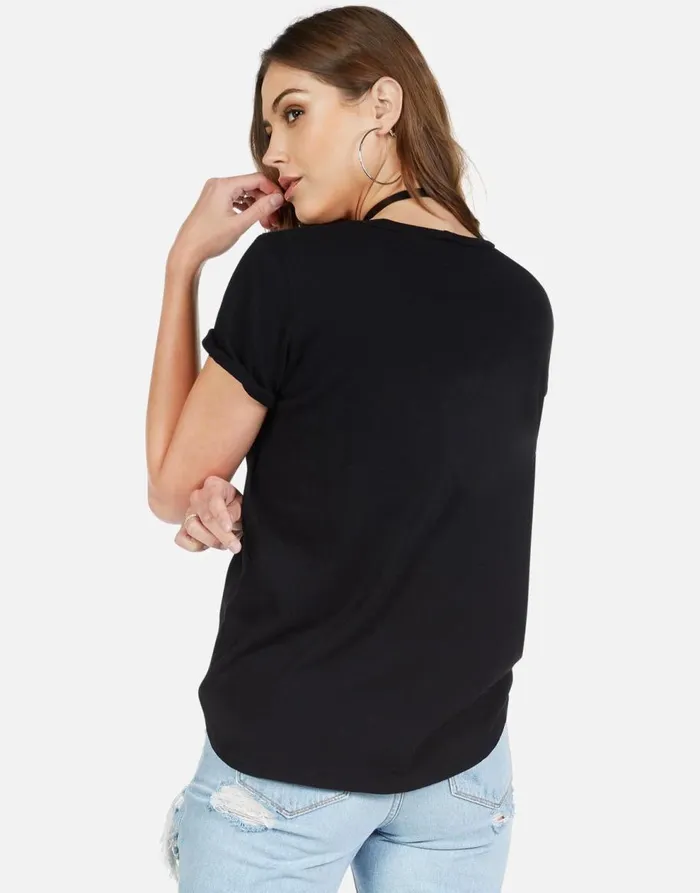 Women039s Edda World Love Black Lauren Moshi Short Sleeve