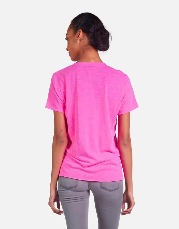 Women039s Elara X Pink Lightning Bolt Neon Pink Lauren Moshi Short Sleeve