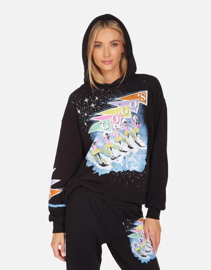 Women039s Harmony The GOGO039s Vacation Tour Black Lauren Moshi Hoodies