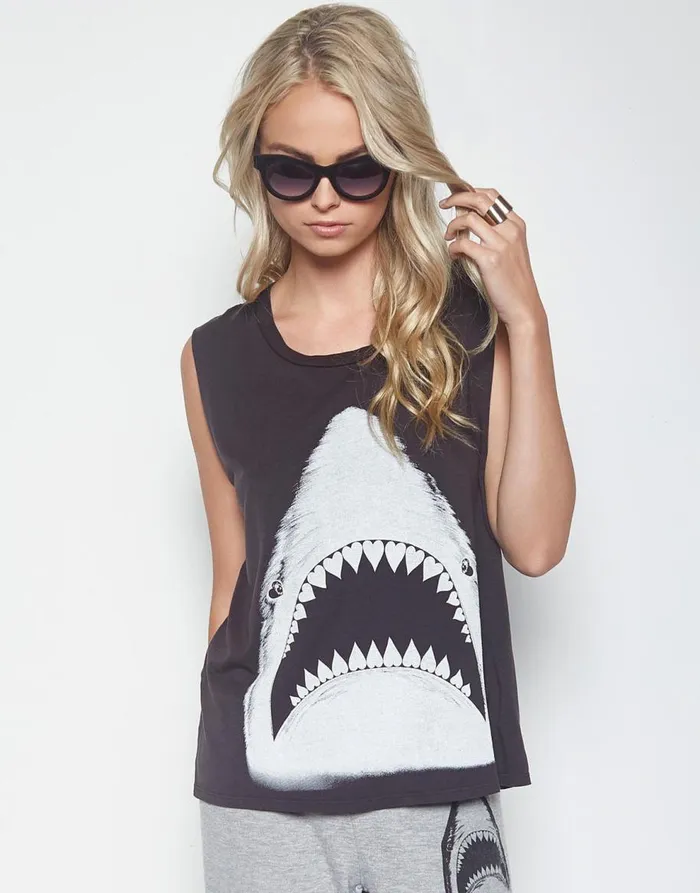 Women039s Kel Shark Onyx Lauren Moshi Tanks