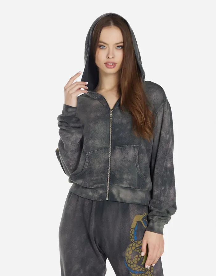 Women039s Lachelle Lightning Snake Sunfade Onyx Lauren Moshi Hoodies