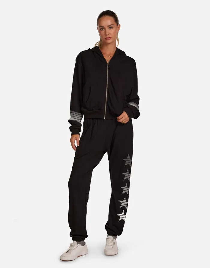 Women039s Lachelle Ombre Star Black Lauren Moshi Long Sleeve