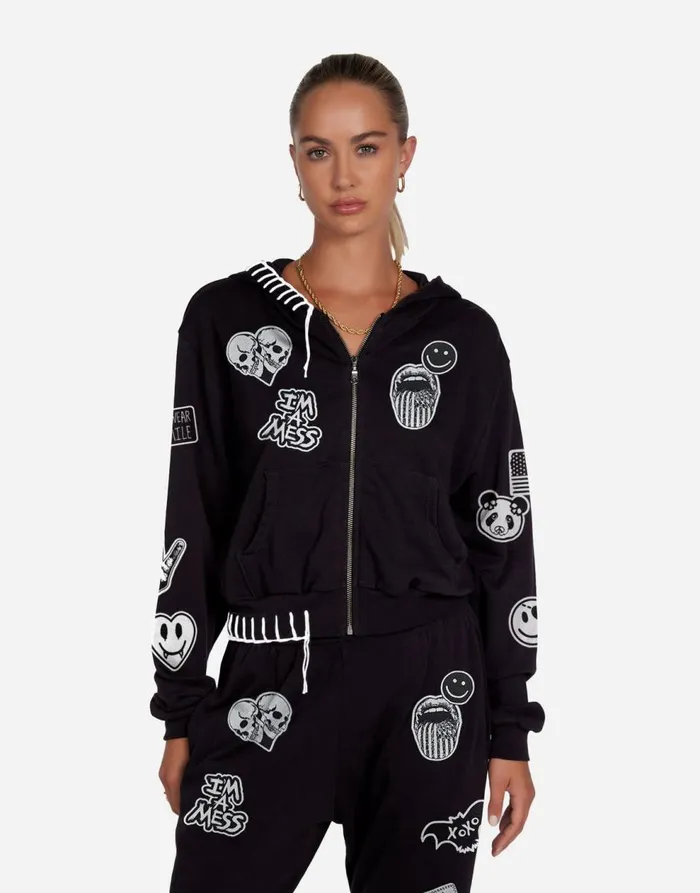Women039s Lachelle Rock U0026 Roll Black Lauren Moshi Long Sleeve