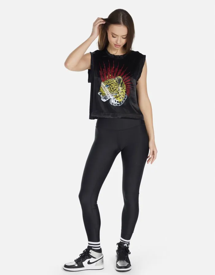 Women039s Linette Punk Leopard Black Lauren Moshi Tanks