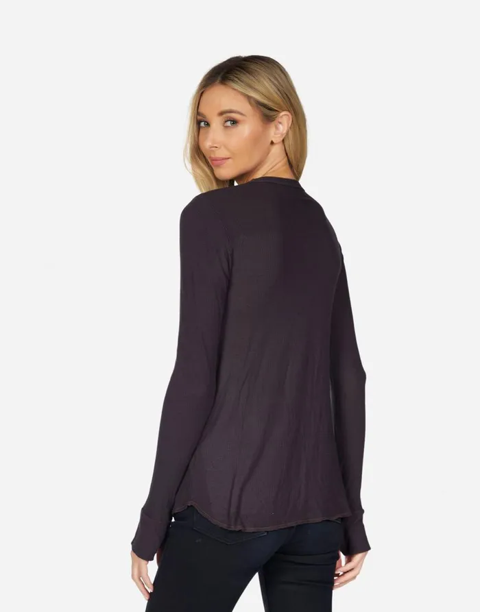 Women039s McKinley Crystal Bowie Space Black Lauren Moshi Long Sleeve