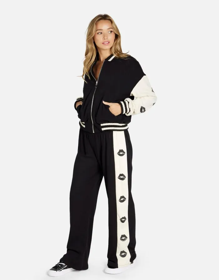 Women039s Taissa Mini Lips Blackbone Lauren Moshi Jackets