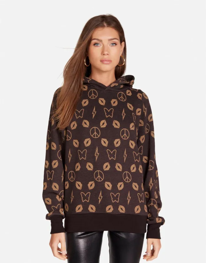 Women039s Trina Designer Bear Brown Bear Lauren Moshi Hoodies
