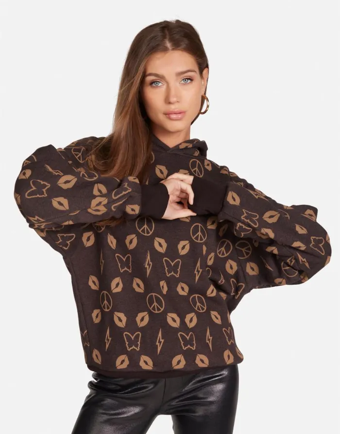Women039s Trina Designer Bear Brown Bear Lauren Moshi Hoodies