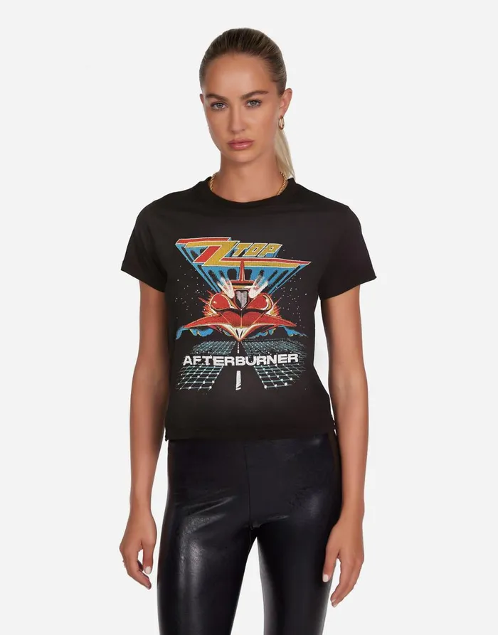 Women039s Ursula ZZ Top Afterburner Black Haze Lauren Moshi Short Sleeve