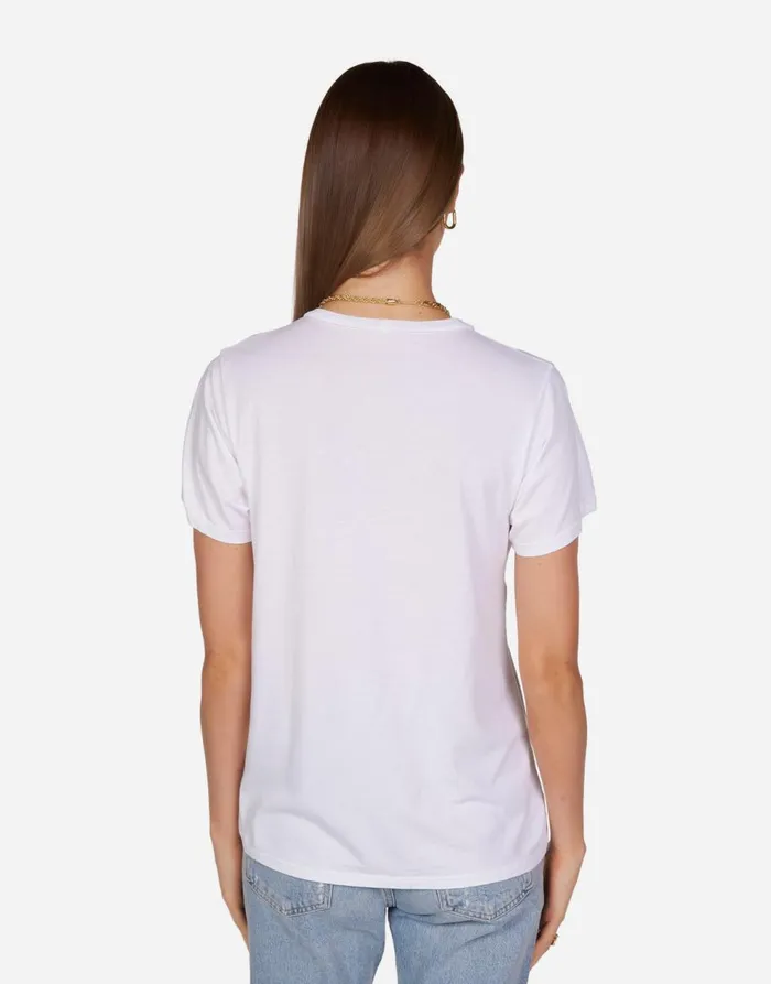 Women039s Wolf Vintage Stud Tongue White Lauren Moshi Short Sleeve