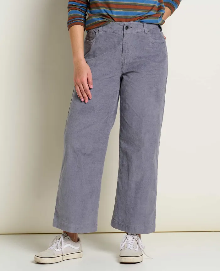 Women8217s Karuna Cord Wide Leg Pant Storm Women8217s Pants ToadandCo
