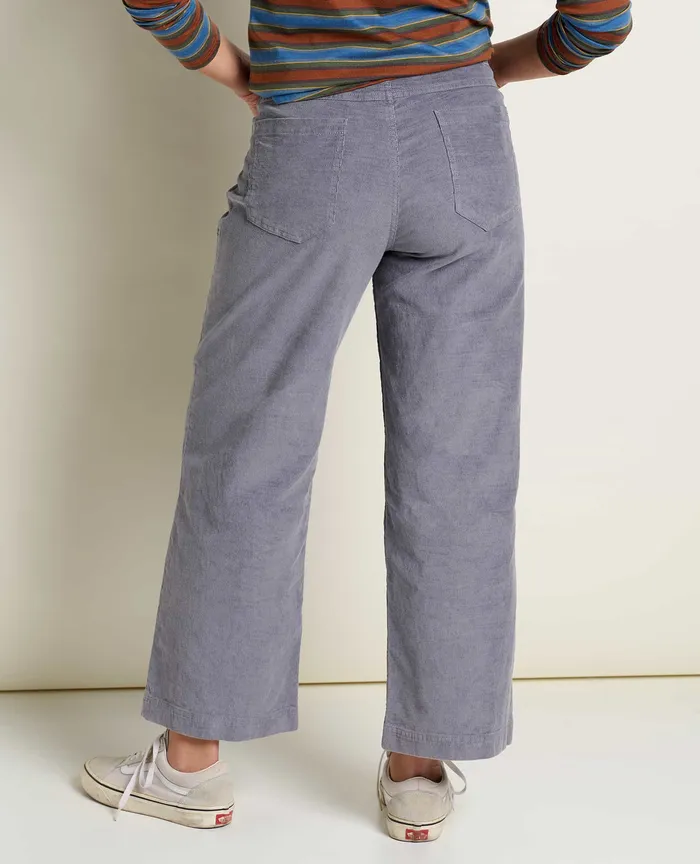 Women8217s Karuna Cord Wide Leg Pant Storm Women8217s Pants ToadandCo