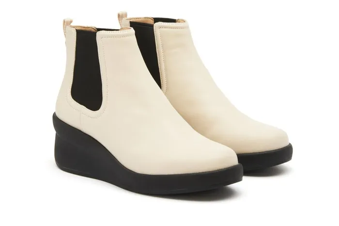 Women ABEO Footwear Boots Passage Chelsea Off White