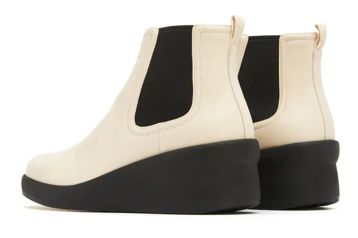 Women ABEO Footwear Boots Passage Chelsea Off White