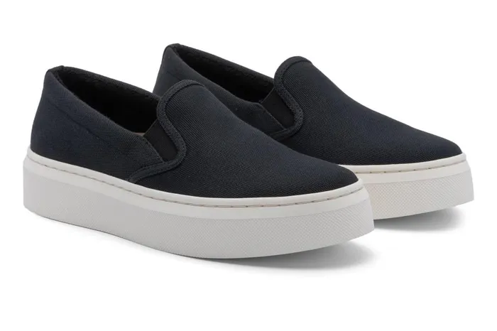Women ABEO Footwear Casual Shoes Jumpstreet Slip On Black Canvas