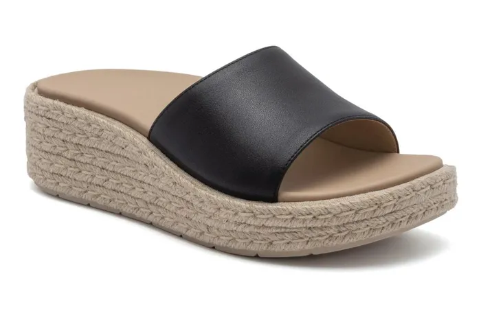 Women ABEO Footwear Sandals Solstice Slide Black Leather