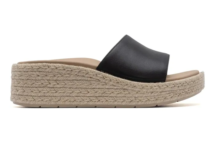 Women ABEO Footwear Sandals Solstice Slide Black Leather Women ABEO Footwear Sandals Solstice Slide Black Leather