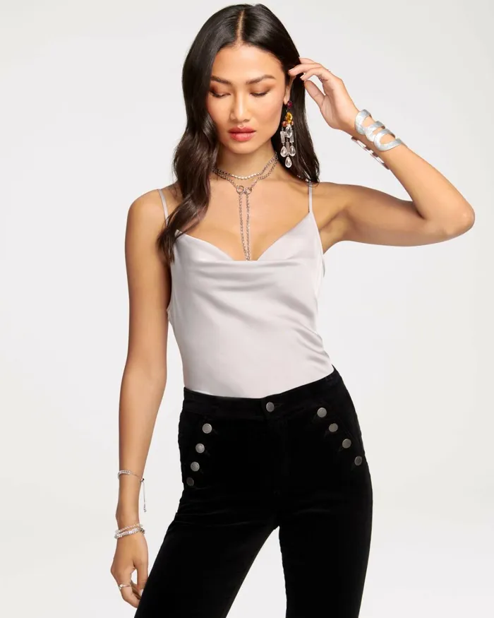Women Abigail Cowl Neck Tank Top Ivory Ramy Brook Tops Women Abigail Cowl Neck Tank Top Ivory Ramy Brook Tops