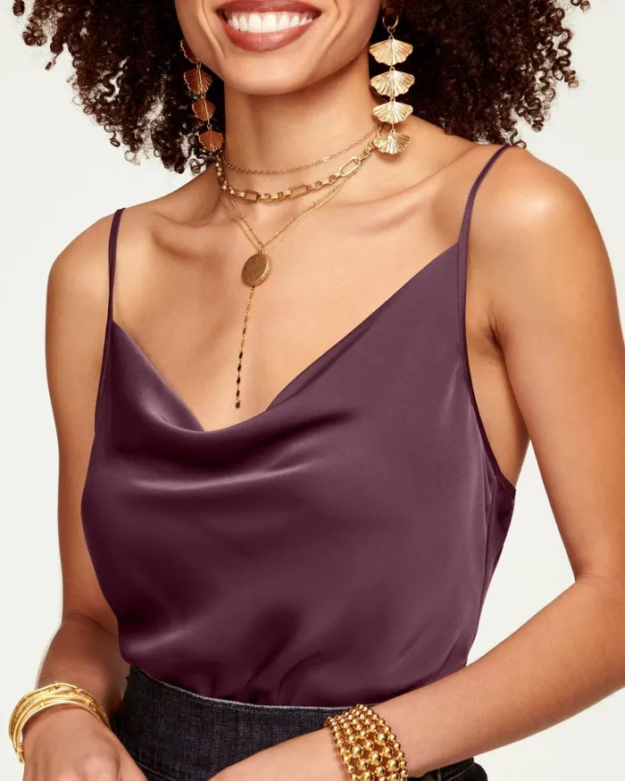 Women Abigail Cowl Neck Tank Top Ivory Ramy Brook Tops Women Abigail Cowl Neck Tank Top Ivory Ramy Brook Tops