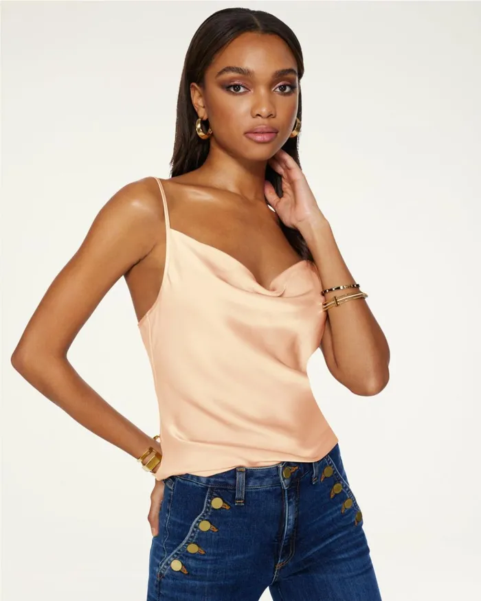 Women Abigail Cowl Neck Tank Top Ivory Ramy Brook Tops Women Abigail Cowl Neck Tank Top Ivory Ramy Brook Tops