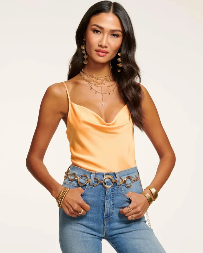 Women Abigail Cowl Neck Tank Top Ivory Ramy Brook Tops Women Abigail Cowl Neck Tank Top Ivory Ramy Brook Tops