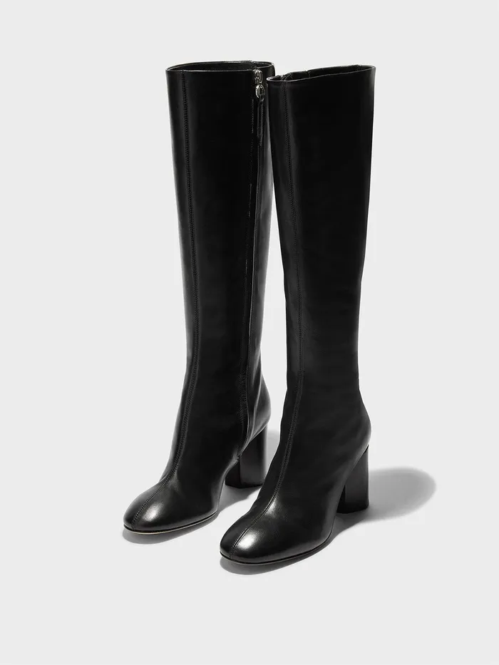 Women Aeyde ARIANA Black KneeHigh Boot Aeyde KneeHigh Boots