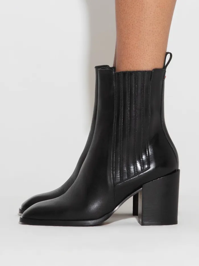 Women Aeyde NAT Black Heeled Boot Aeyde Ankle Boots