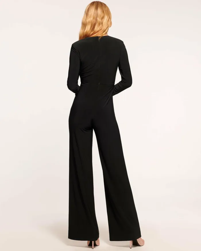Women Alayna Ruched Jumpsuit Black Ramy Brook Dresses Women Alayna Ruched Jumpsuit Black Ramy Brook Dresses