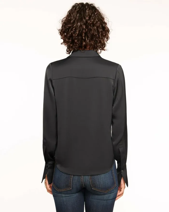 Women Aliza Button Down Shirt Black Ramy Brook Tops