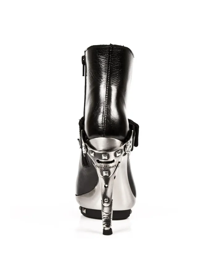 Women Ankle Boot Black PlatfAcero MPunk003C1 New Rock High Heels