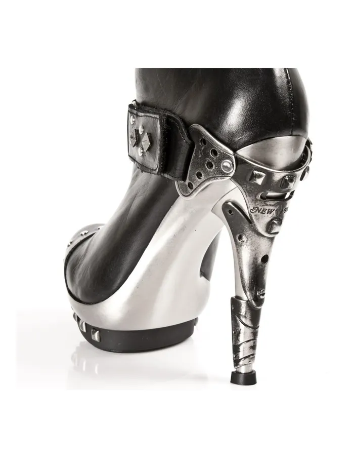 Women Ankle Boot Black PlatfAcero MPunk003C1 New Rock High Heels