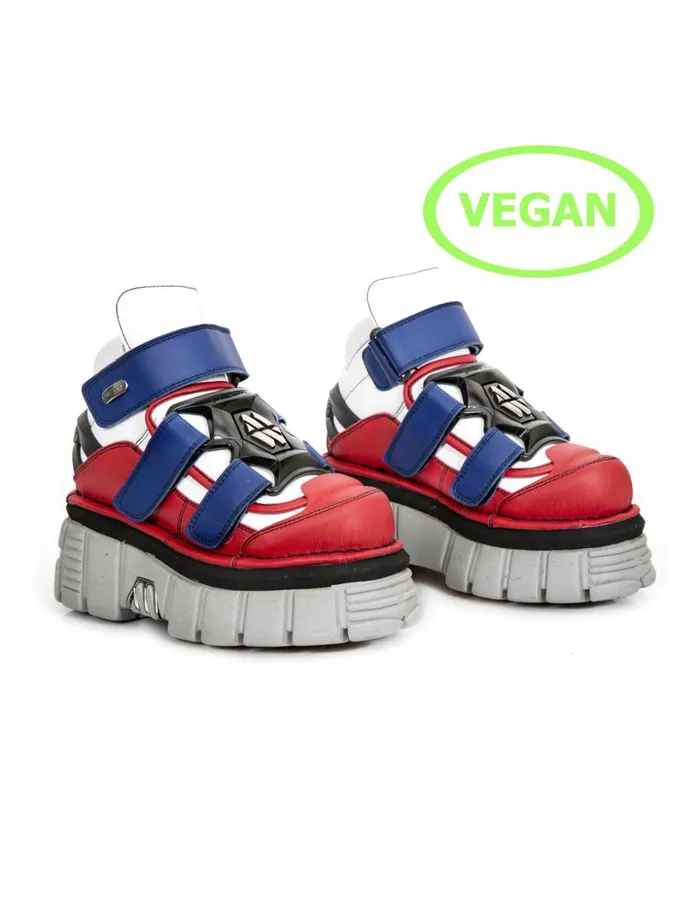 Women Ankle Boot Metallic M285bV1 New Rock Platform