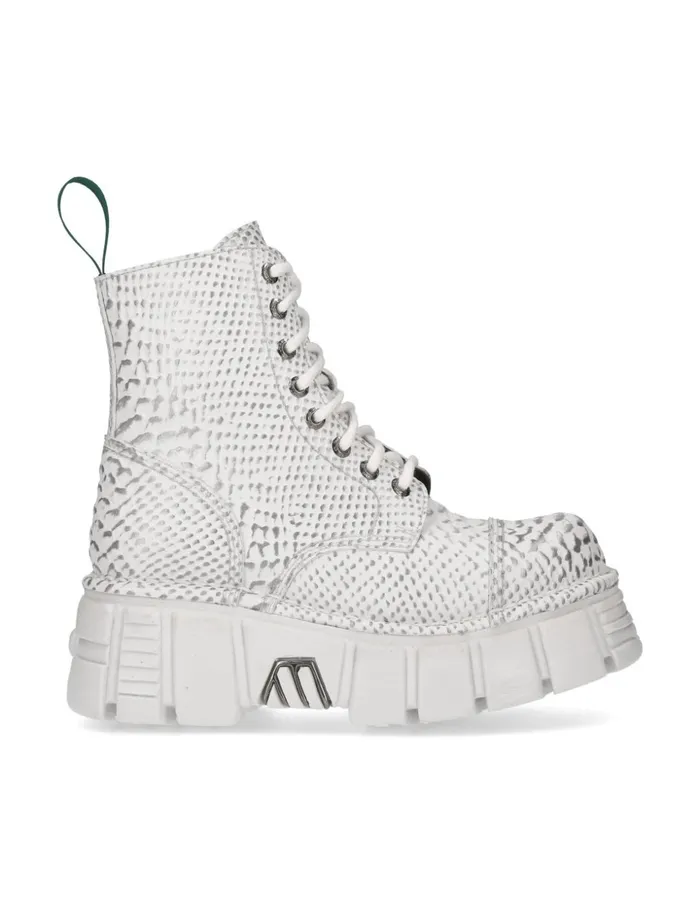 Women Ankle Boot Metallic MMili083cV8 New Rock Military