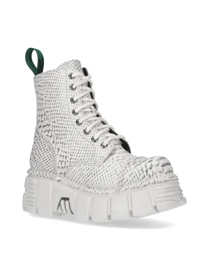 Women Ankle Boot Metallic MMili083cV8 New Rock Military