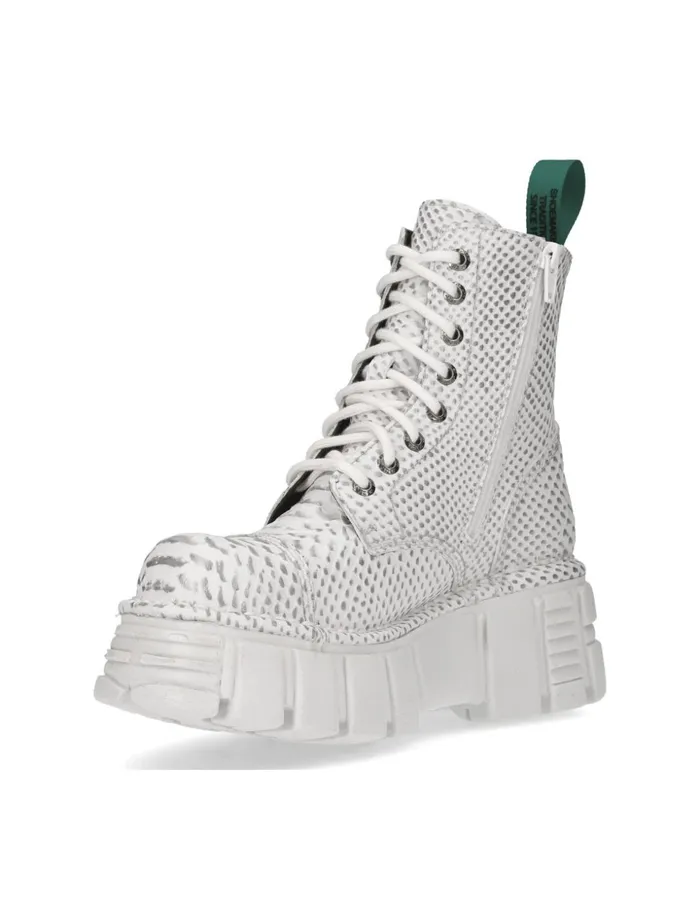 Women Ankle Boot Metallic MMili083cV8 New Rock Military