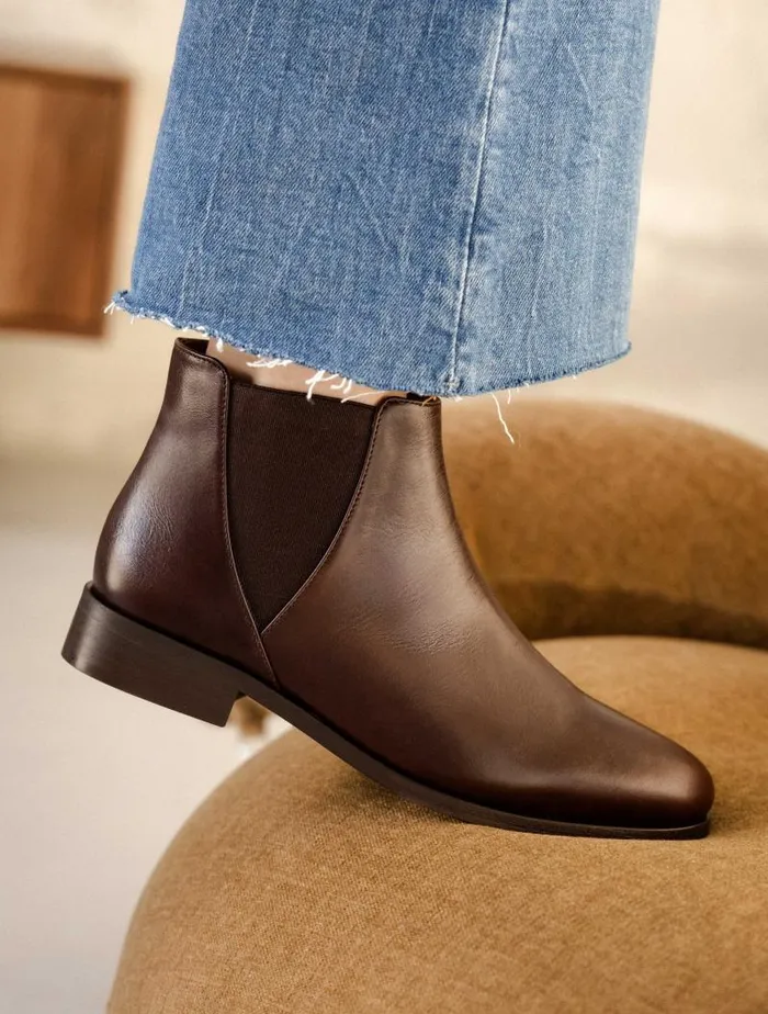Women Ankle Boots Bobbies Chelsea Irish Coffee